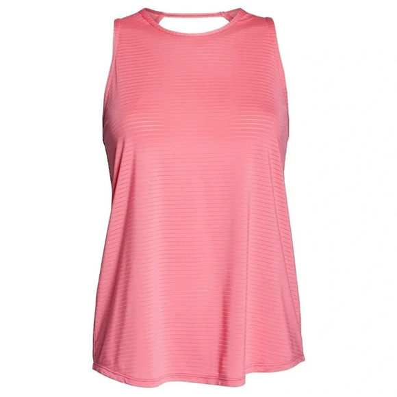 Zella Yogista Sheer Open Back Tank Top Workout Tee - Picture 3 of 7